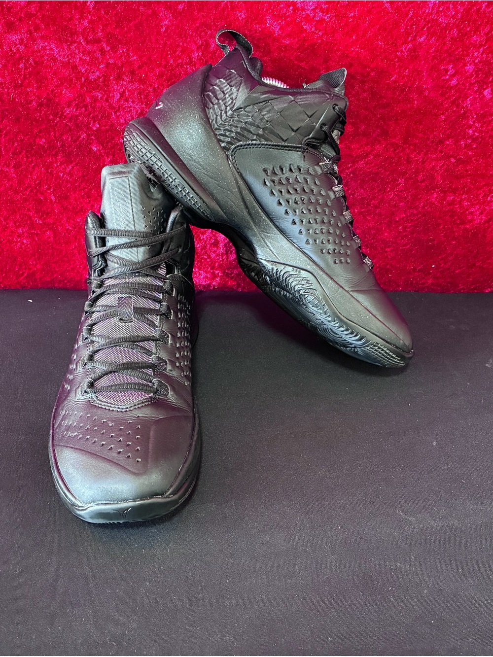 Nike Air Jordan Melo M11 716227-010 Mens Black Basketball Shoes Size US 9